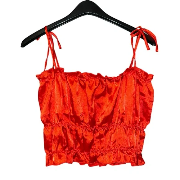 Zaful Scarlet Red Tank Top Women’s Medium - Picture 2 of 4